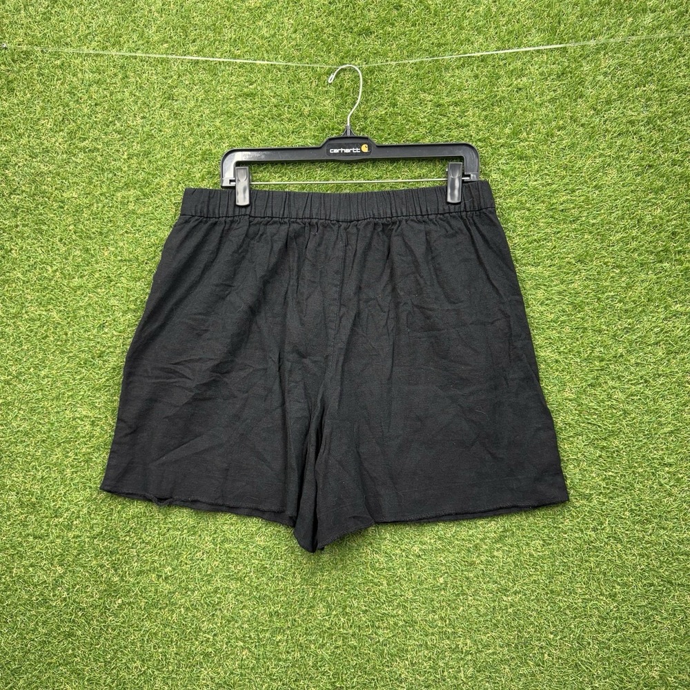 J. Crew Linen Shorts Womens 12 Black Casual Boho Seaside Beach Comfort Flowy - Picture 2 of 12